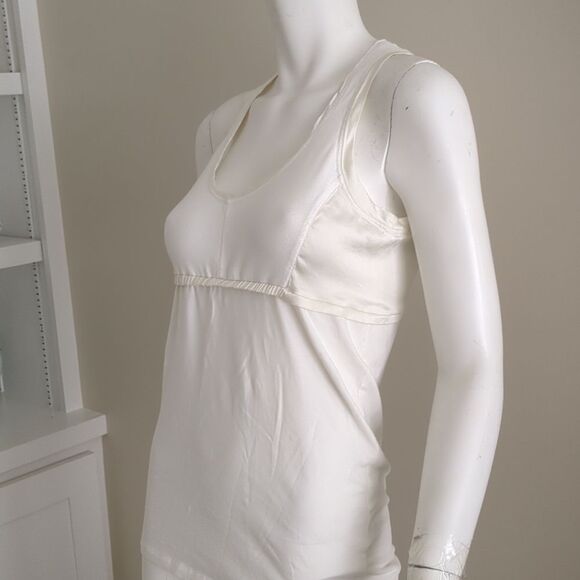 BRUNELLO CUCINELLI Scoopneck Tank Silk Trim - Picture 2 of 10